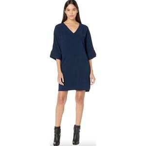 Trina Turk Short Sleeve Shift Mini Dress - Indigo - Medium - NWOT
